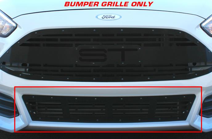 Ford Focus Lower Grille ST ('15-'18) Black Steel - RacerX Customs