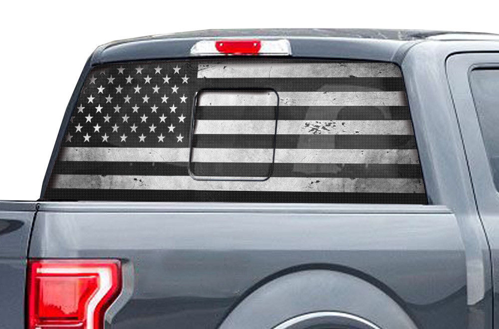 Ford Raptor SVT Rear Window Decals - SUBDUED FLAG – RacerX Customs