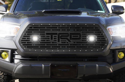 Toyota Tacoma Grille with LED Pods and TRD Logo ('16-'17) - RacerX Customs