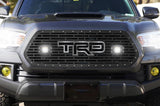 Toyota Tacoma Grille w/ LED Pods & Chrome Outlined TRD ('16-'17) - RacerX Customs