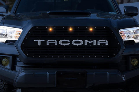 Toyota Tacoma Grille ('16-'17) TACOMA X-LITE w/ LED Lights - RacerX Customs