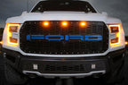 Ford Raptor Grille (2015-2019) Blue FORD Logo - RacerX Customs