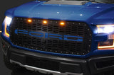 Ford Raptor Grille (2015-2019) Blue FORD Logo - RacerX Customs