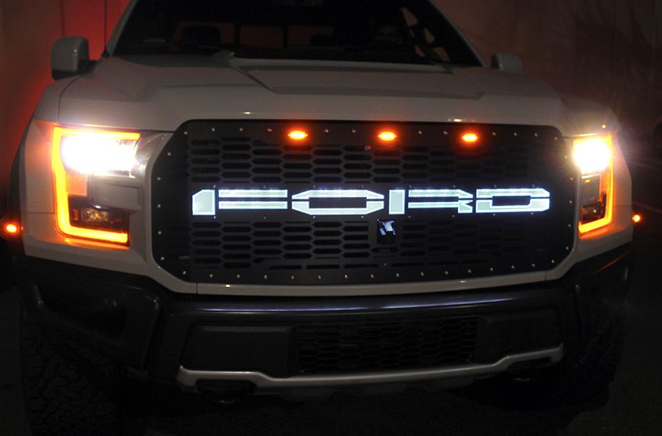 Ford Raptor Grille (2015-2019) with X-LITE - RacerX Customs