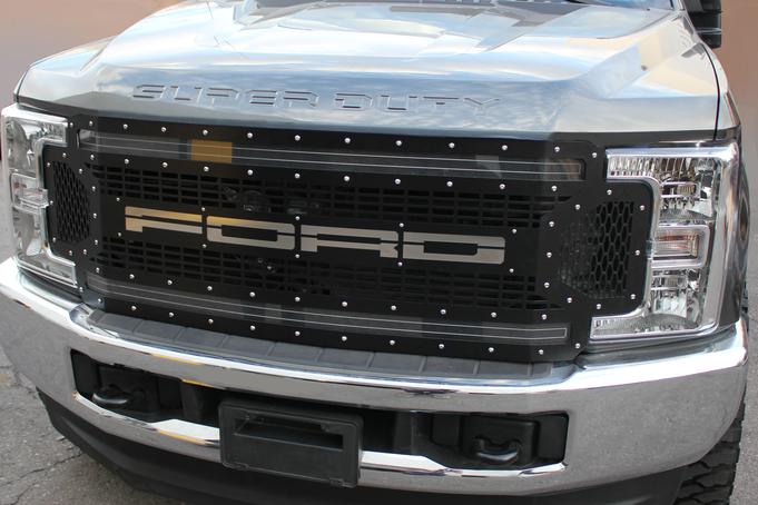 LED Grille for Ford SuperDuty – RacerX Customs | Auto Graphics, Truck ...