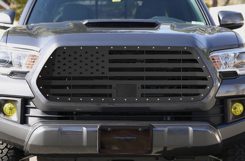 Toyota Tacoma Steel Grille (2018) STARS & STRIPES - RacerX Customs