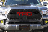Toyota Tacoma Steel Grille with Red TRD Logo (2018-2019) - RacerX Customs