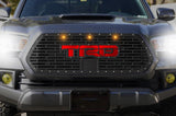 Toyota Tacoma Grille with Amber Raptor Lights & Red TRD (2018-2019) - RacerX Customs