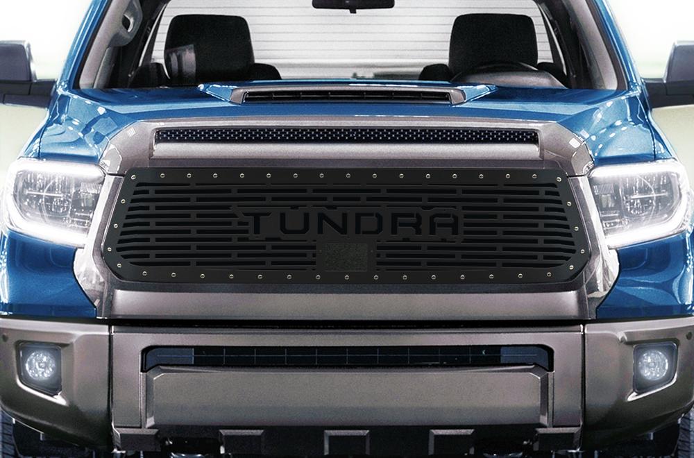 Toyota Tundra Grille (2018-2019) TUNDRA logo - RacerX Customs