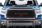 Toyota Tundra Grille (2018-2019) RED TUNDRA logo - RacerX Customs
