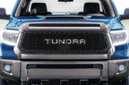Toyota Tundra Grille (2018-2019) Stainless Steel TUNDRA logo - RacerX Customs