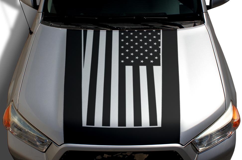 Toyota 4Runner Hood Wrap - Vinyl - Stars & Stripes (2010-2017) - RacerX Customs