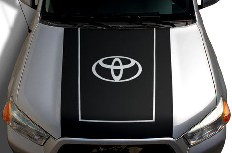 Toyota 4Runner Hood Wrap - Vinyl - T Logo v2 (2010-2017) - RacerX Customs