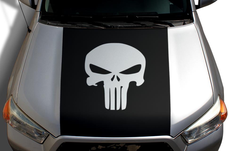 Toyota 4Runner Hood Wrap - Vinyl - Punisher (2010-2017) - RacerX Customs