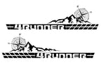 Toyota 4Runner Vinyl Stripes Wrap Kit - Mountains (2010-2017) - RacerX Customs