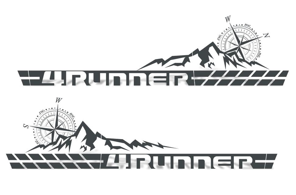 Toyota 4Runner Vinyl Stripes Wrap Kit - Mountains (2010-2017) - RacerX Customs