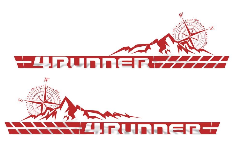 Toyota 4Runner Vinyl Stripes Wrap Kit - Mountains (2010-2017) - RacerX Customs