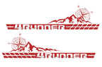 Toyota 4Runner Vinyl Stripes Wrap Kit - Mountains (2010-2017) - RacerX Customs