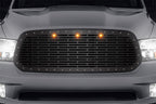 Dodge Ram Steel Grille ('13-'18) BRICK pattern with Raptor-Style Lights - RacerX Customs | Auto Graphics, Truck Grilles and Accessories