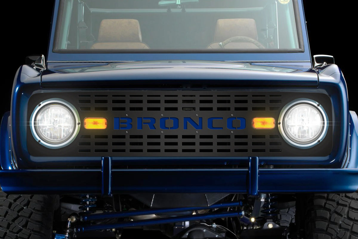 Stainless Steel Grille or a ('68-'74) Ford Bronco - RacerX Customs | Auto Graphics, Truck Grilles and Accessories