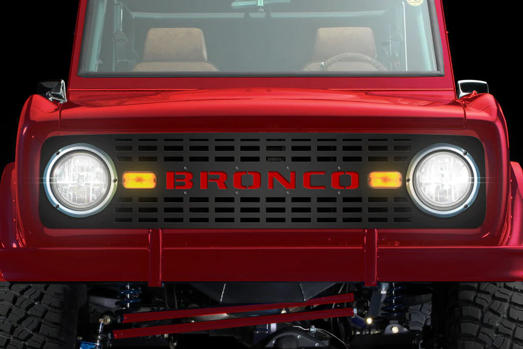 Stainless Steel Grille or a ('68-'74) Ford Bronco - RacerX Customs | Auto Graphics, Truck Grilles and Accessories