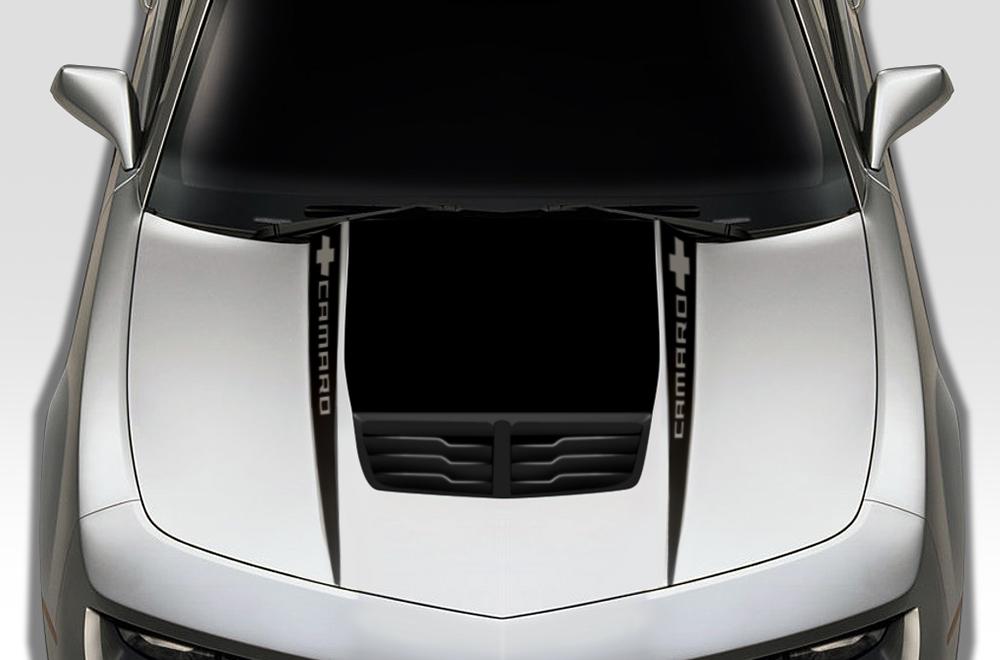 Chevy Camaro Vinyl Hood Stripes Kit (2010-2015) CAMARO - RacerX Customs