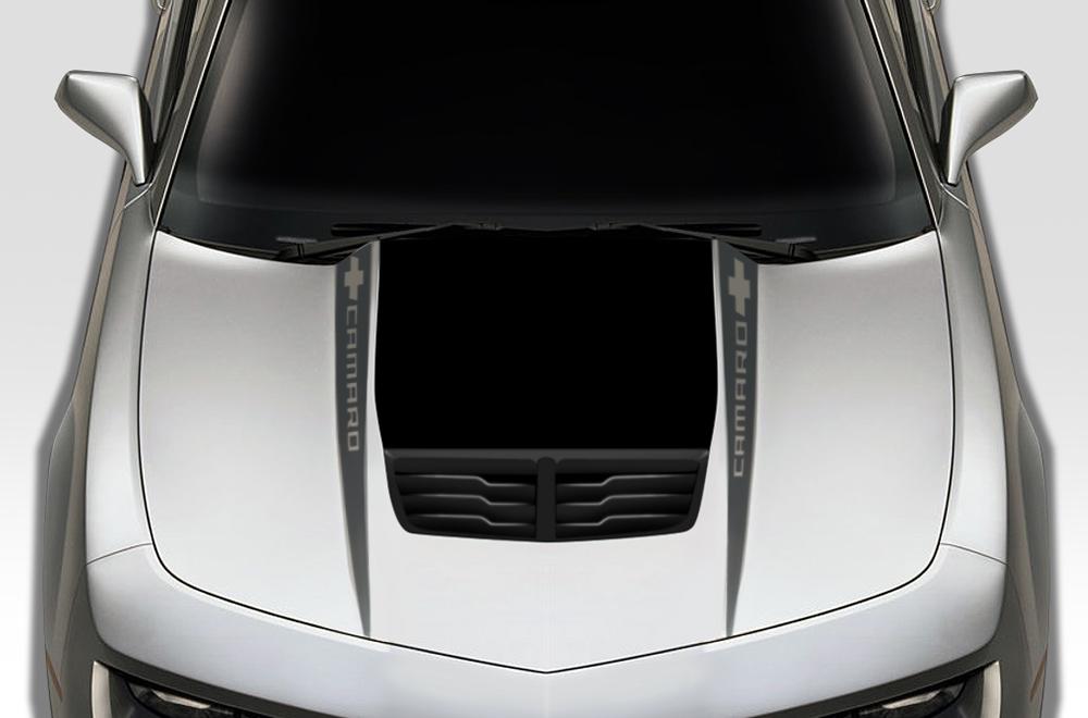 Chevy Camaro Vinyl Hood Stripes Kit (2010-2015) CAMARO - RacerX Customs