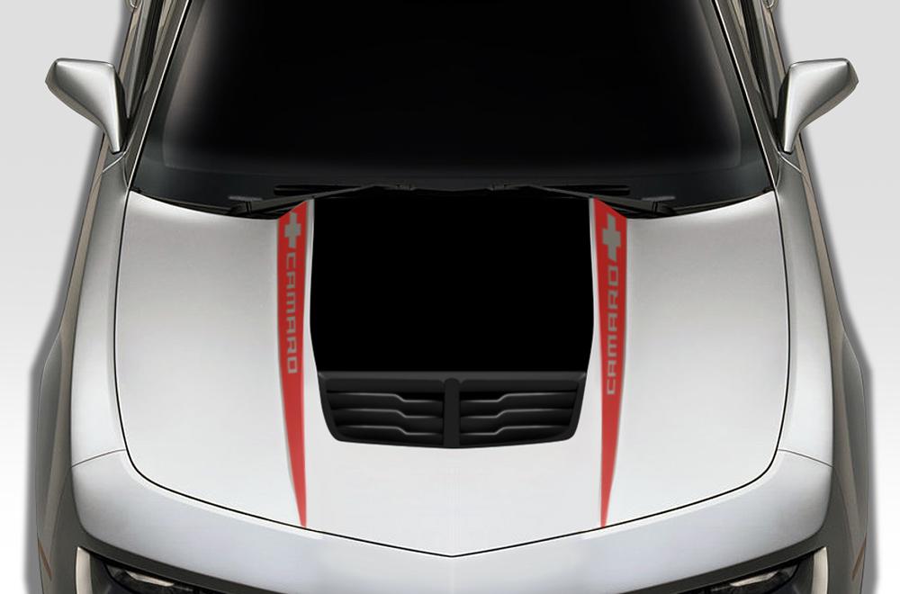 Chevy Camaro Vinyl Hood Stripes Kit (2010-2015) CAMARO - RacerX Customs