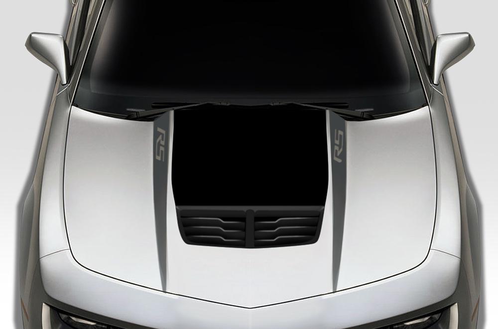 Chevy Camaro Vinyl Hood Stripes Kit (2010-2015) Spear-Stripes - RacerX Customs