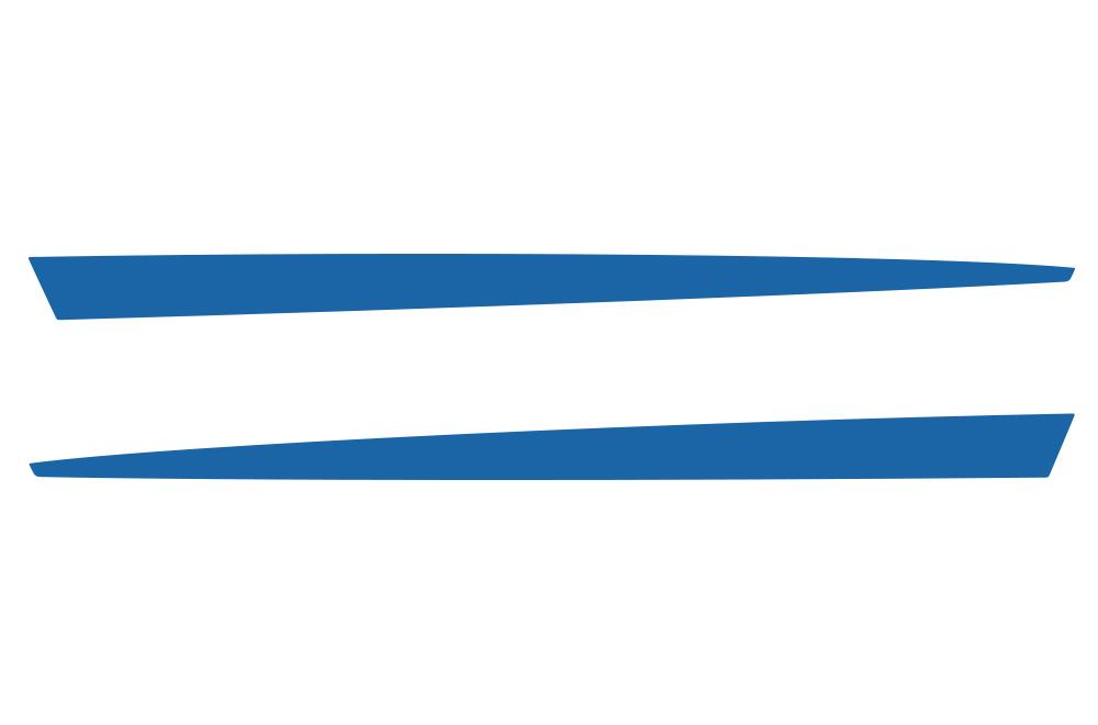 Chevy Camaro Vinyl Hood Stripes Kit (2010-2015) Spear-Stripes - RacerX Customs