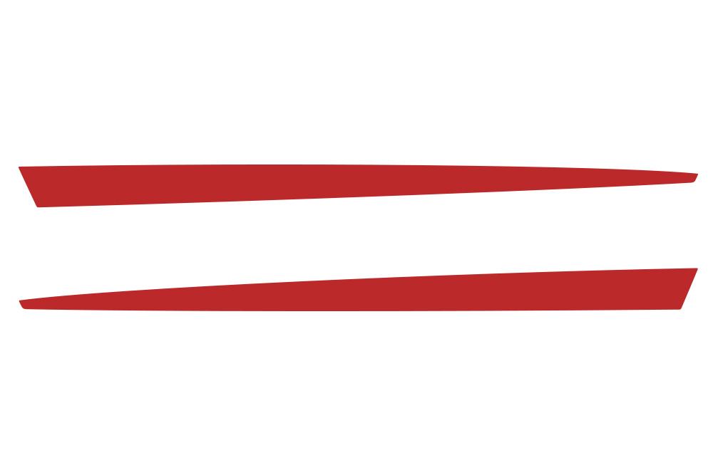 Chevy Camaro Vinyl Hood Stripes Kit (2010-2015) Spear-Stripes - RacerX Customs
