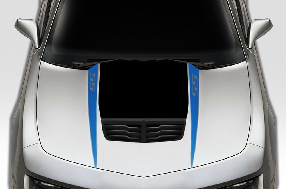Chevy Camaro Vinyl Hood Stripes Kit (2010-2015) SS-Stripes - RacerX Customs