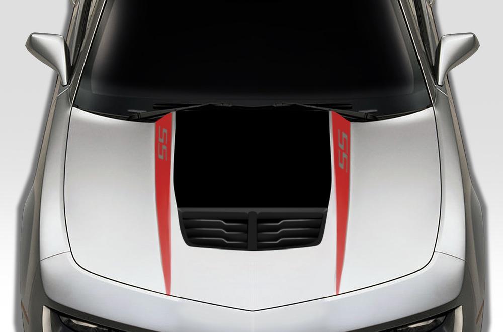 Chevy Camaro Vinyl Hood Stripes Kit (2010-2015) SS-Stripes - RacerX Customs