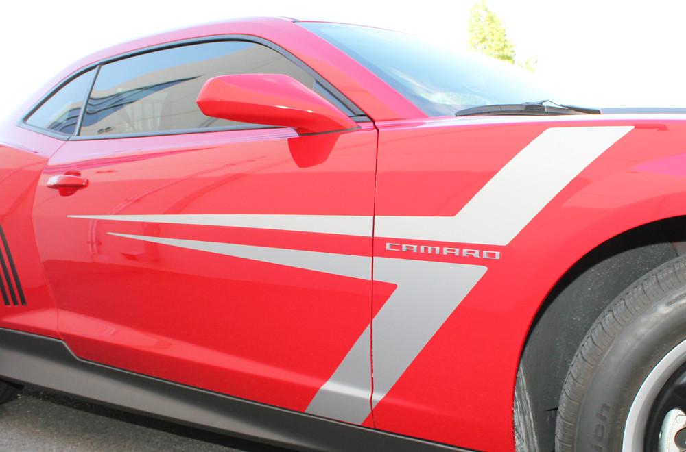 Chevy Camaro Vinyl Stripes Wrap Kit (2010-2015) Side "T" Stripes - RacerX Customs