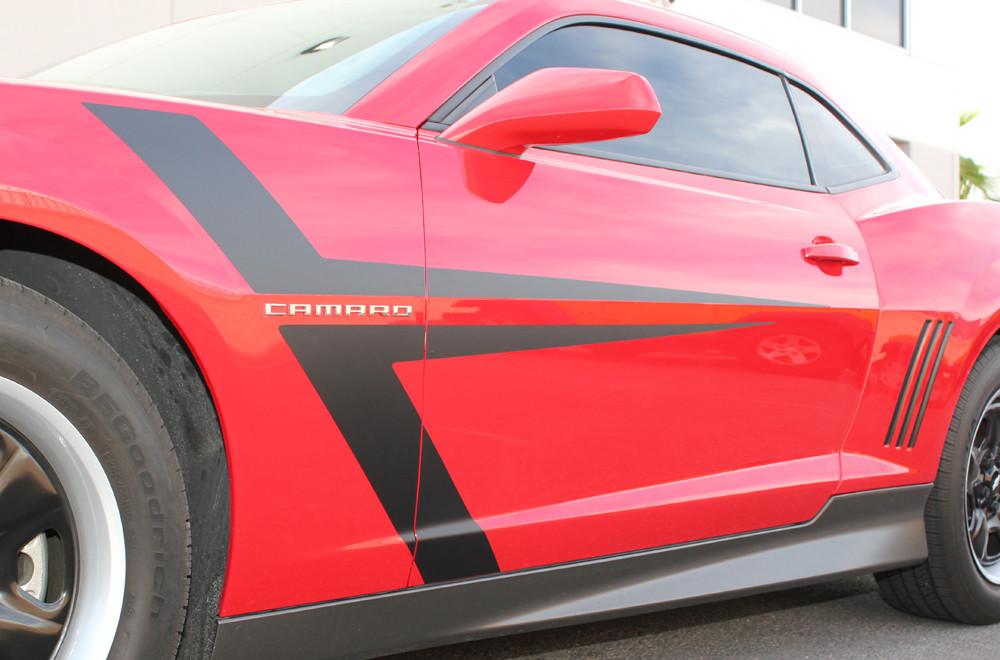 Chevy Camaro Vinyl Stripes Wrap Kit (2010-2015) Side "T" Stripes - RacerX Customs