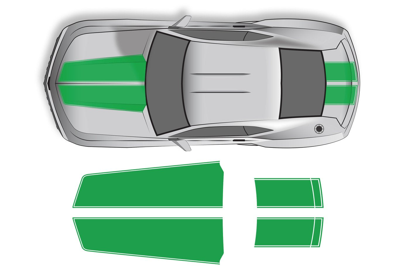 Chevy Camaro Vinyl Stripes Wrap Kit (2010-2015) Racing Stripes - RacerX Customs