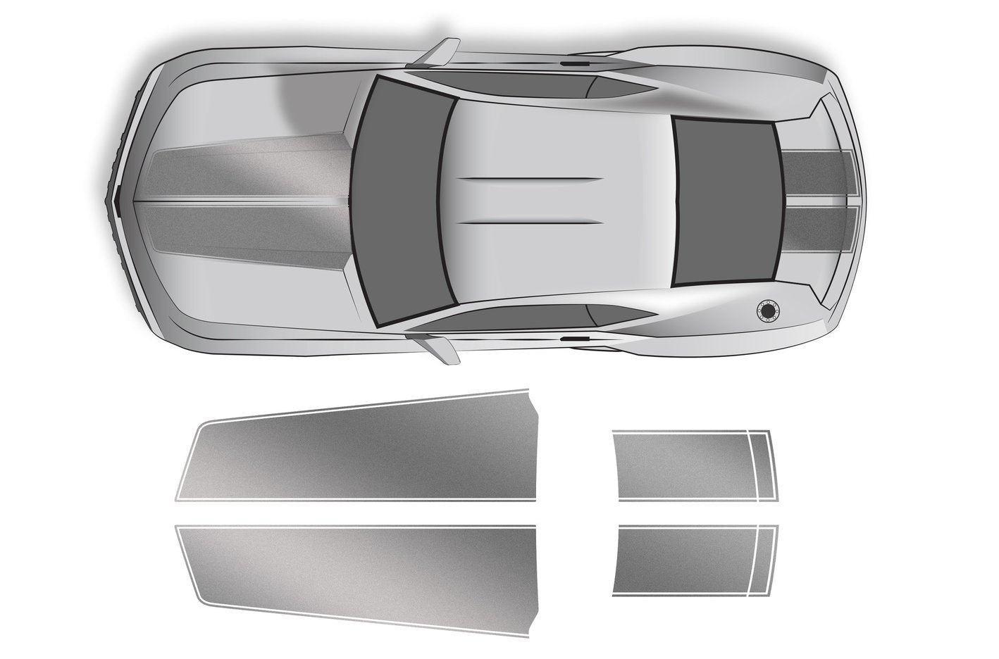 Chevy Camaro Vinyl Stripes Wrap Kit (2010-2015) Racing Stripes - RacerX Customs