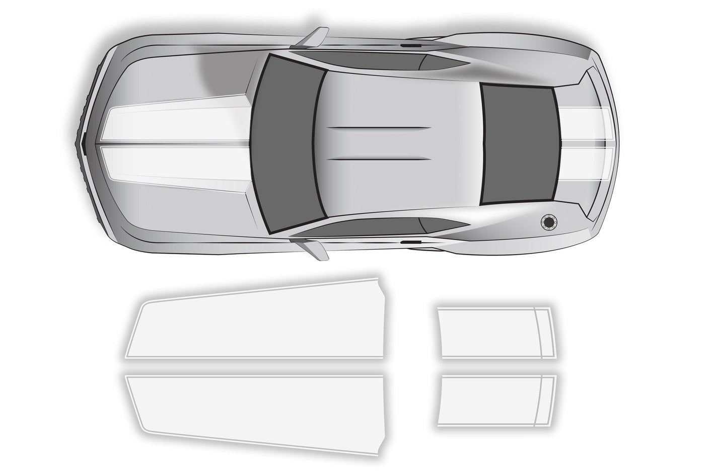 Chevy Camaro Vinyl Stripes Wrap Kit (2010-2015) Racing Stripes - RacerX Customs