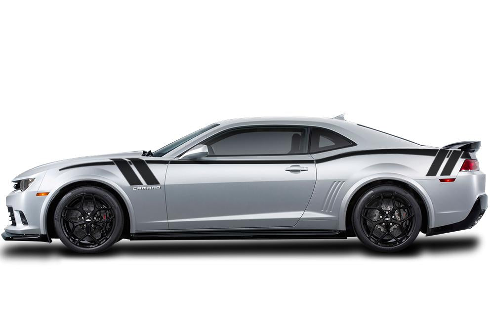 Chevy Camaro Vinyl Stripes Wrap Kit (2010-2015) Side Hash Stripes - RacerX Customs