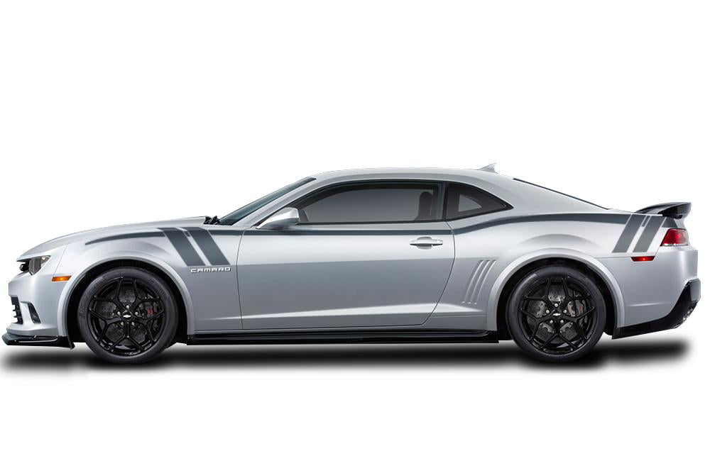 Chevy Camaro Vinyl Stripes Wrap Kit (2010-2015) Side Hash Stripes - RacerX Customs
