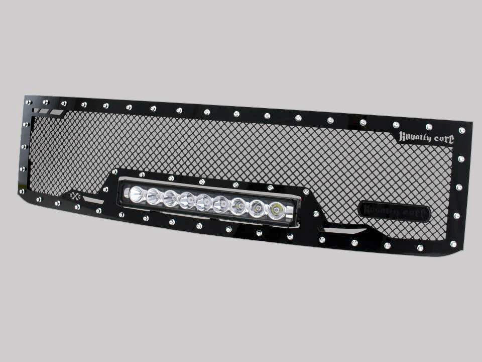 Chevy Silverado 2500/3500 Grille with LED Bar (2011-2014) RC1X - RacerX Customs