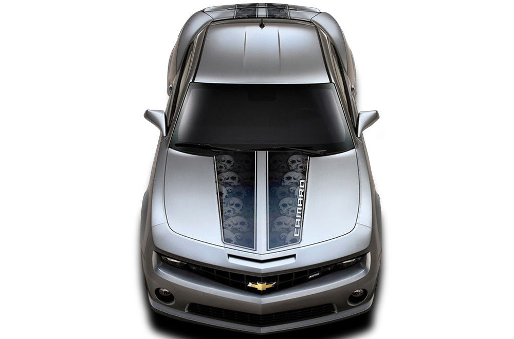 Chevy Camaro Racing Stripes (2010-2015) CAMARO SKULLS - RacerX Customs