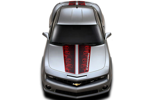 Chevy Camaro Racing Stripes (2010-2015) CAMARO SKULLS - RacerX Customs
