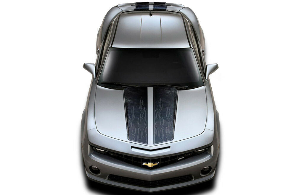 Chevy Camaro Racing Stripes (2010-2015) Ghost Flames - RacerX Customs