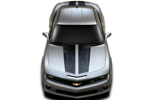 Chevy Camaro Racing Stripes (2010-2015) Ghost Flames - RacerX Customs