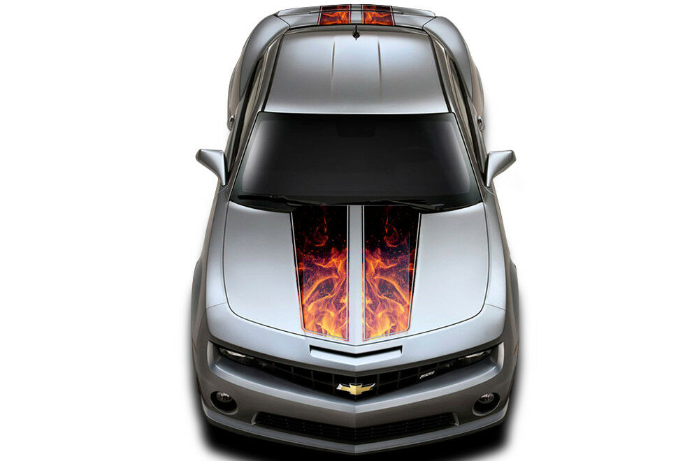 Chevy Camaro Hood & Trunk Stripes (2010-2015) FIRE STRIPES - RacerX Customs