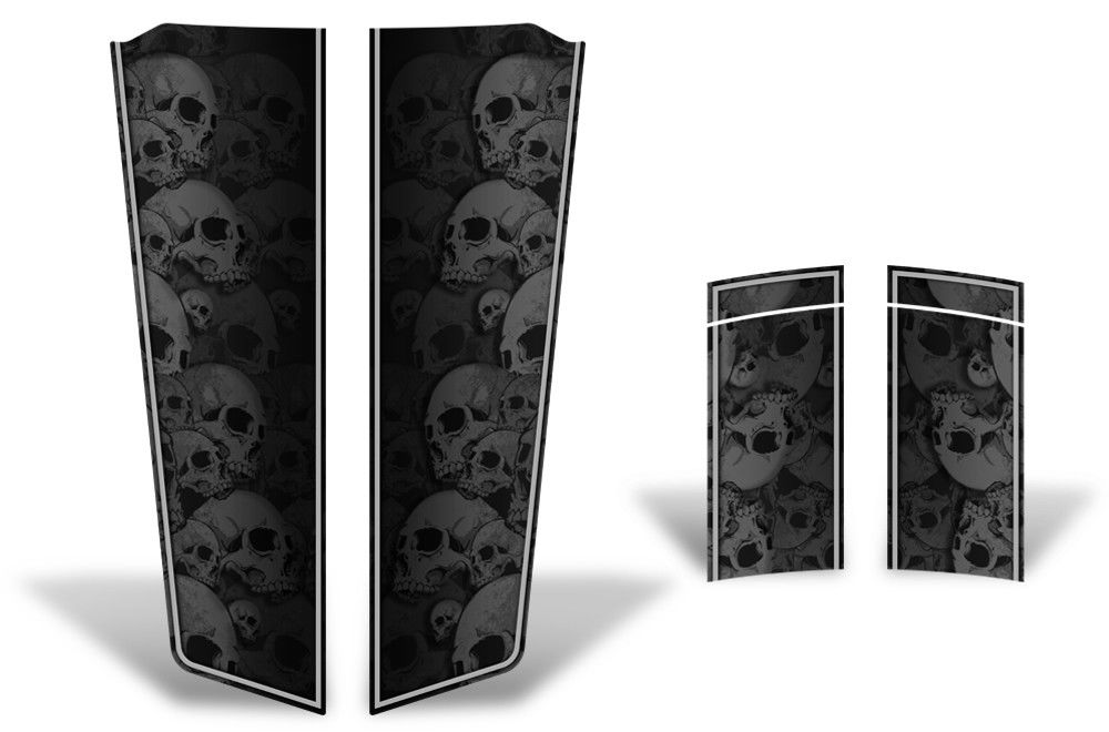 Chevy Camaro Racing Stripes (2010-2015) SKULLS - RacerX Customs