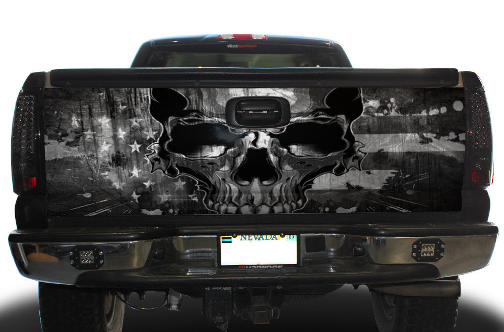 Chevy Silverado Tailgate Wrap (1999-2007) SKULL - RacerX Customs