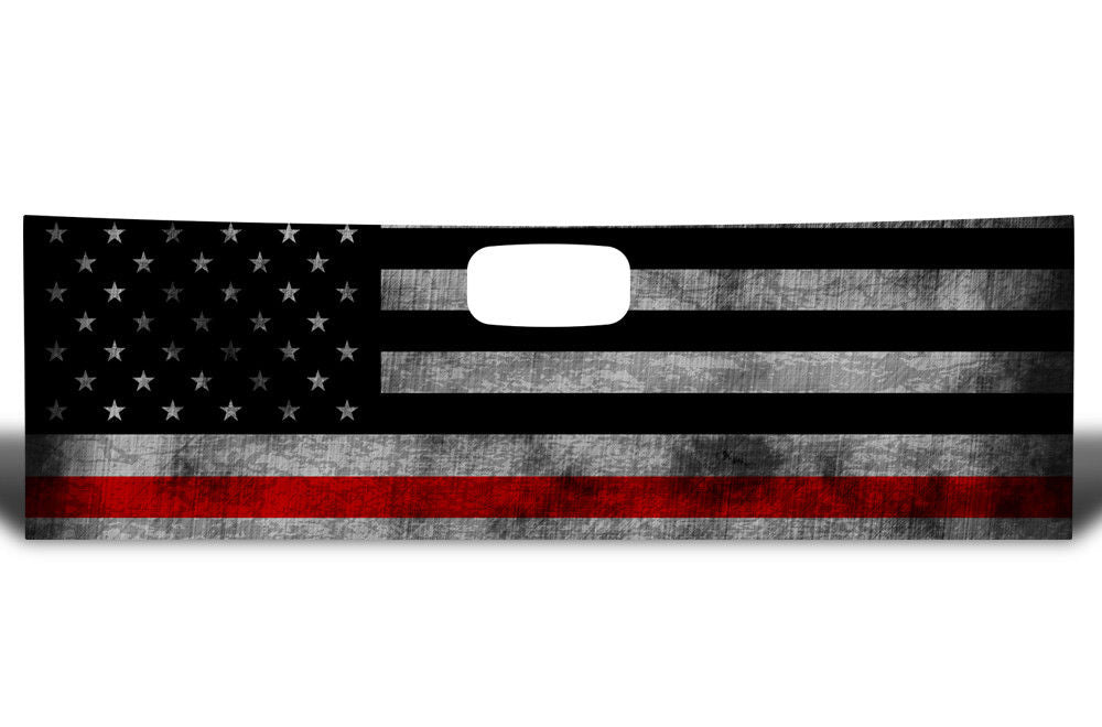 Chevy Silverado Tailgate Wrap (1999-2007) THIN RED LINE - RacerX Customs