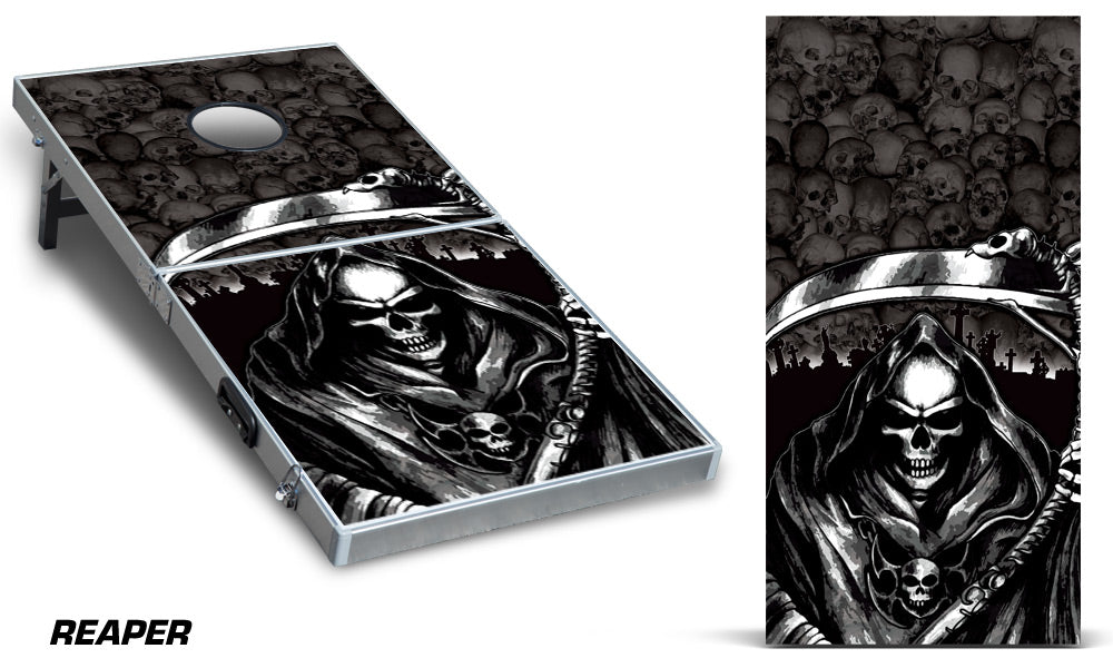 Cornhole Graphics - Thick Decal Graphics - Grim Reaper - RacerX Customs